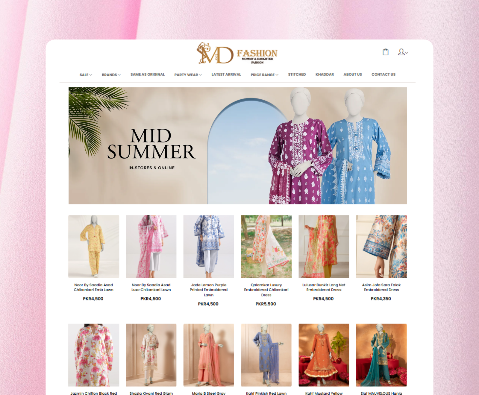 M and D Fashion - Ecommerce Store
